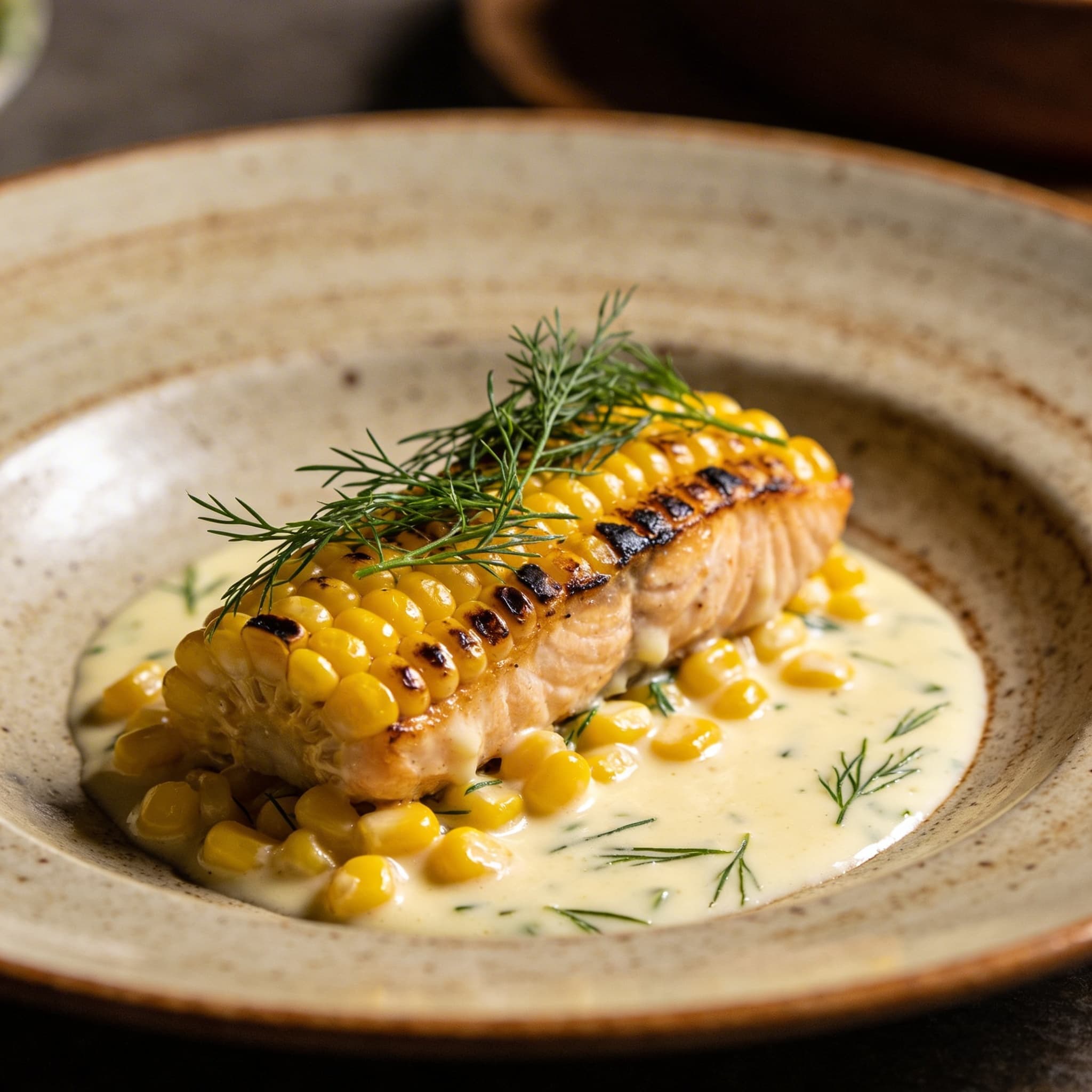 Wood-Fired Corn Beurre Blanc with Tarragon
