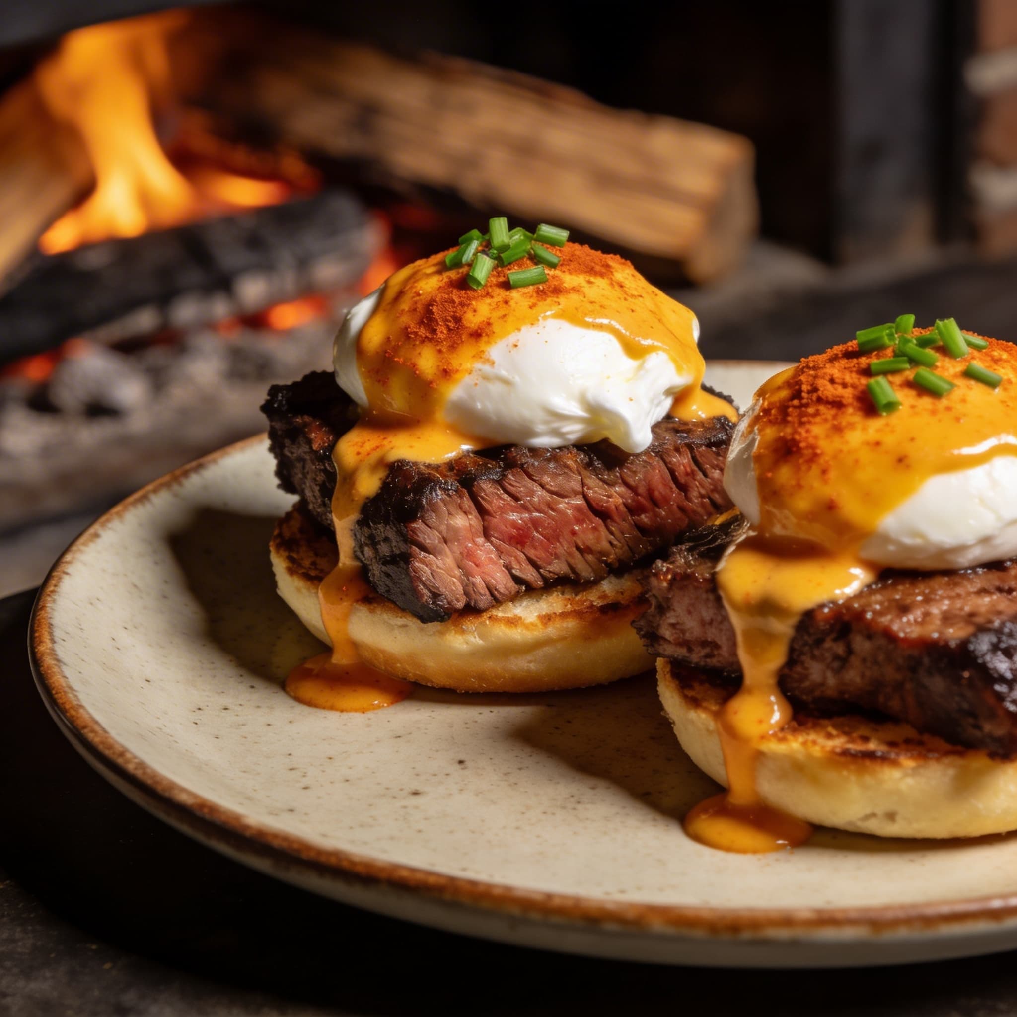 The Pitmaster’s Benedict with Smoked Paprika Hollandaise