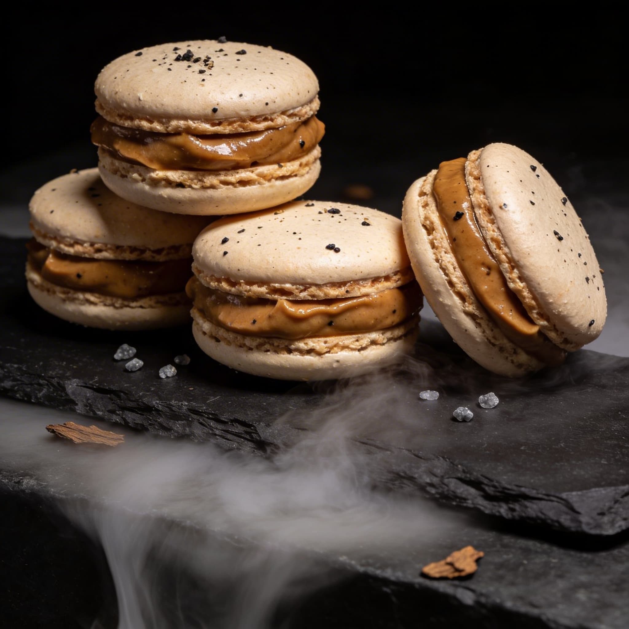 Oak-Smoked Foie Gras Macarons