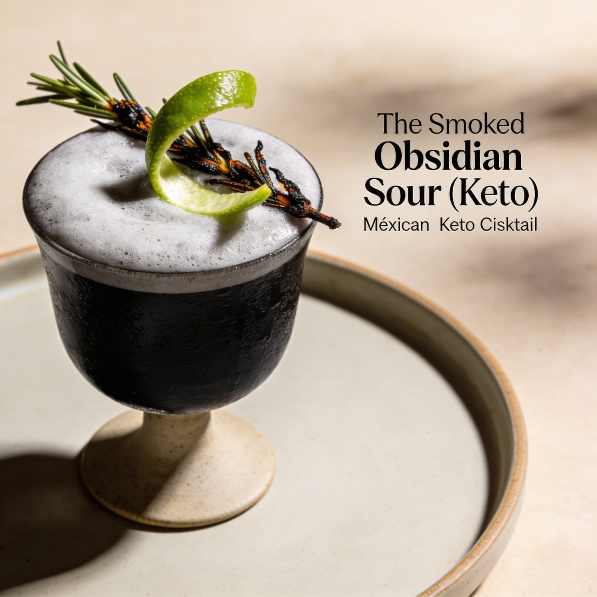 The Smoked Obsidian Sour (Keto)