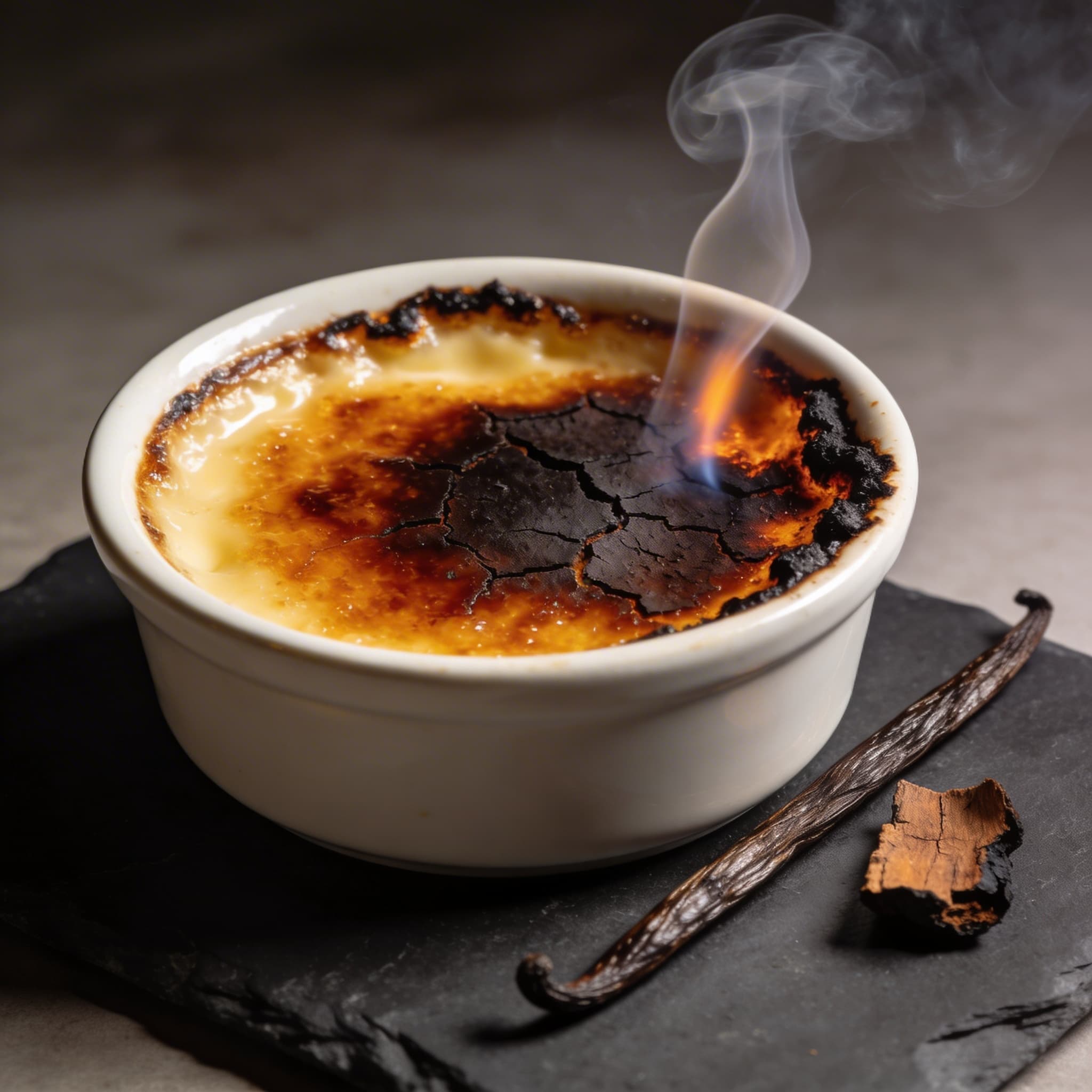Hickory-Smoked 'Bark' Crème Brûlée