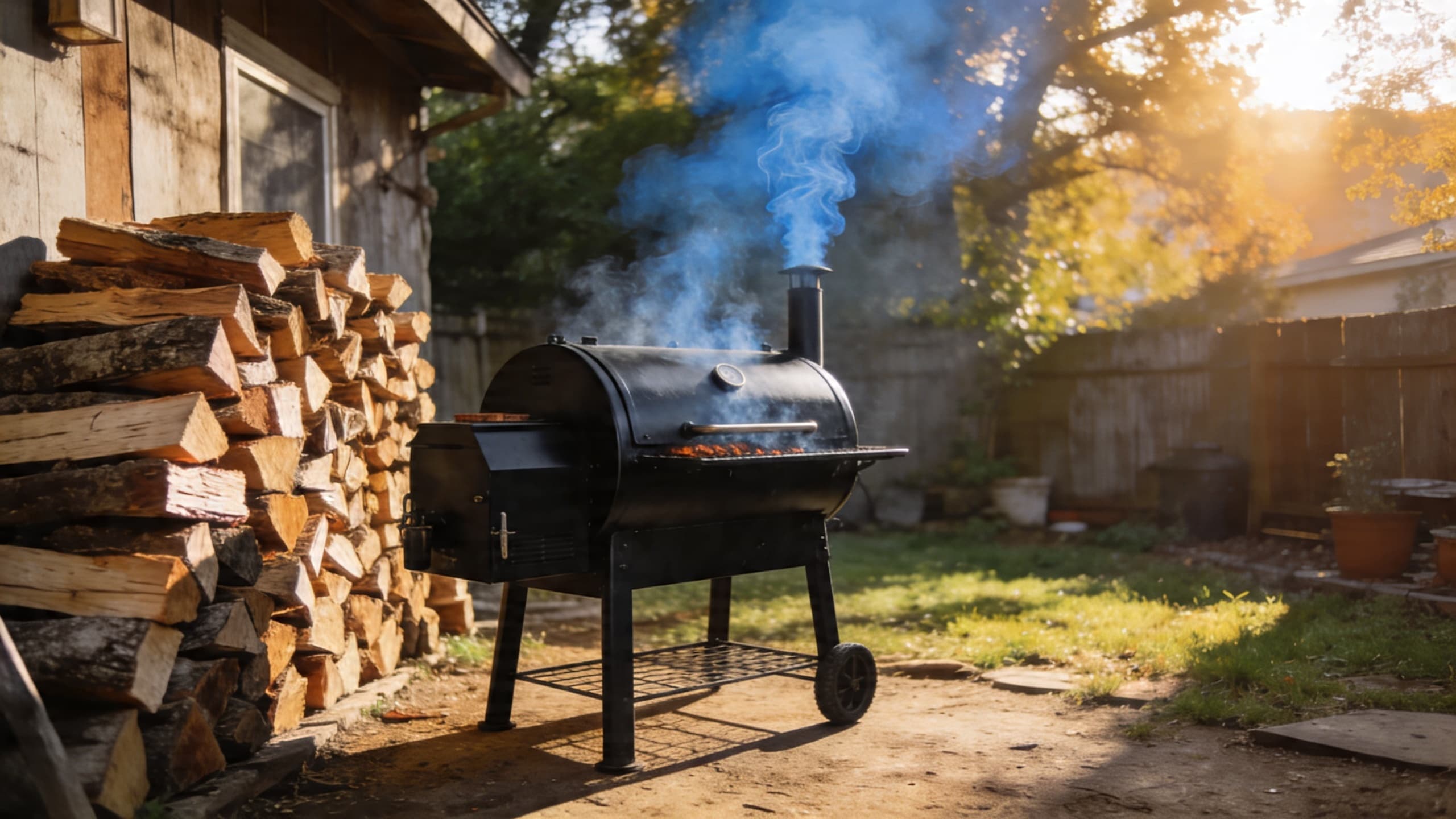 My Post Oak offset setup, calibrated for high-airflow and clean blue smoke.