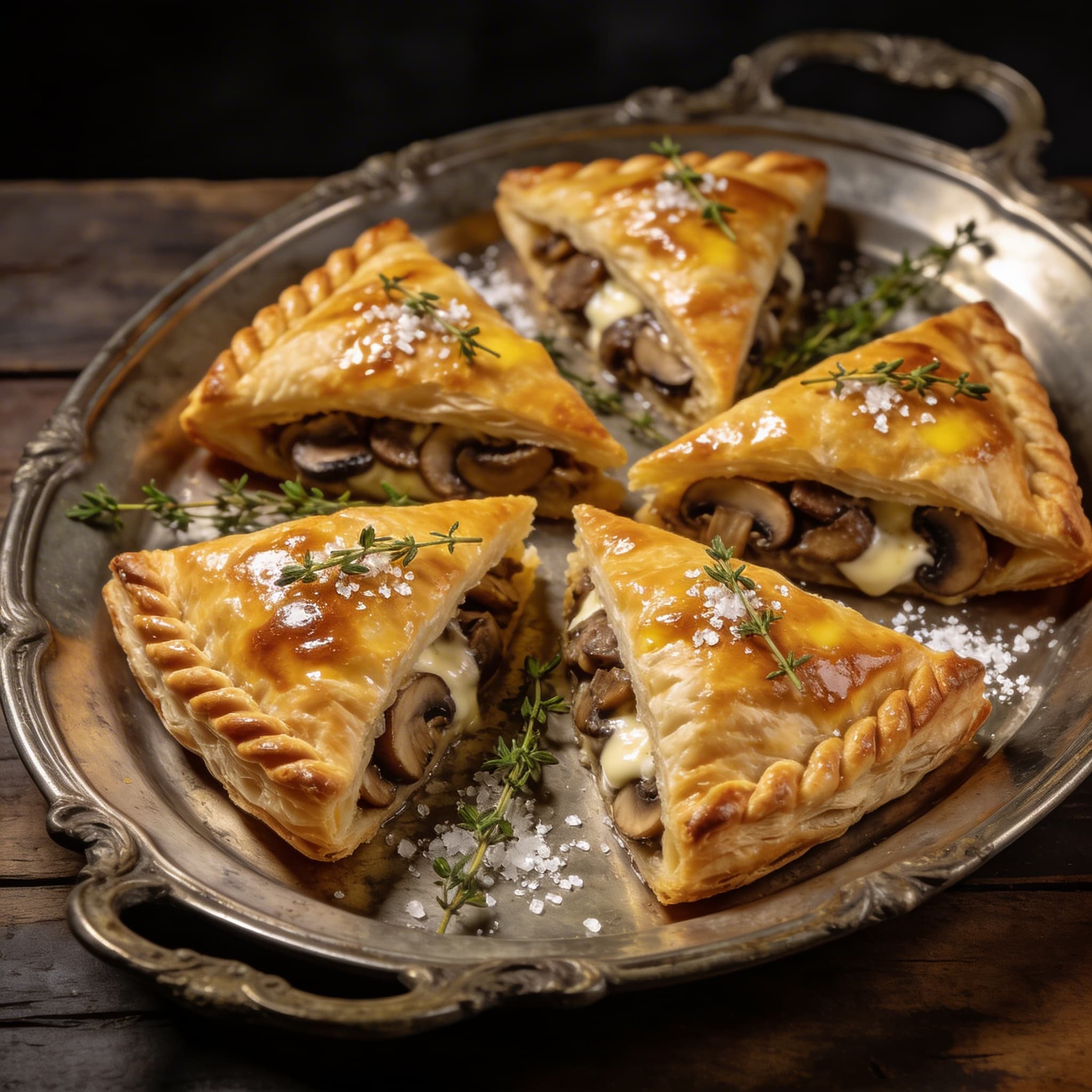 Feuilletés Fumé aux Champignons