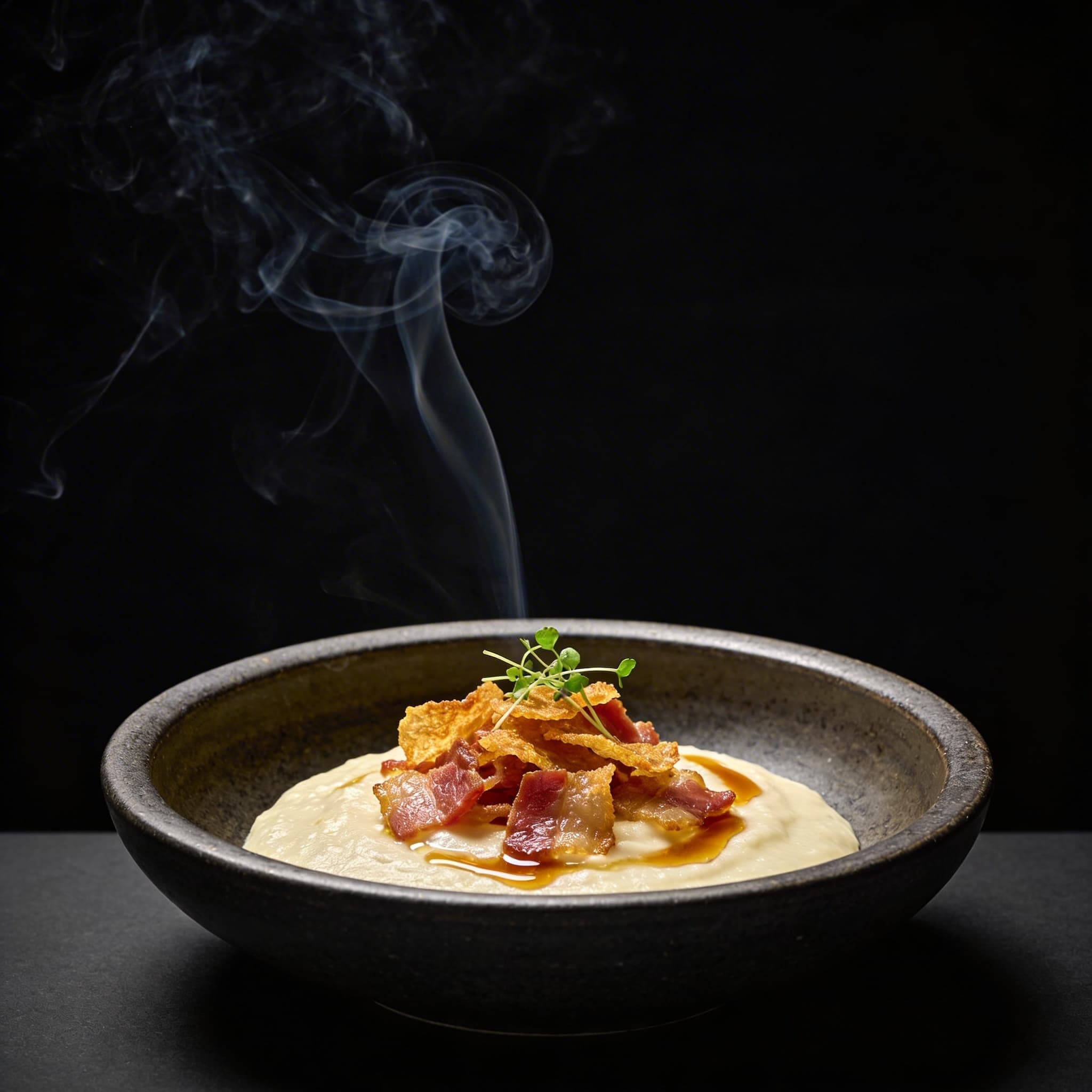 Smoked Celeriac Silk with Guanciale & Brown Butter