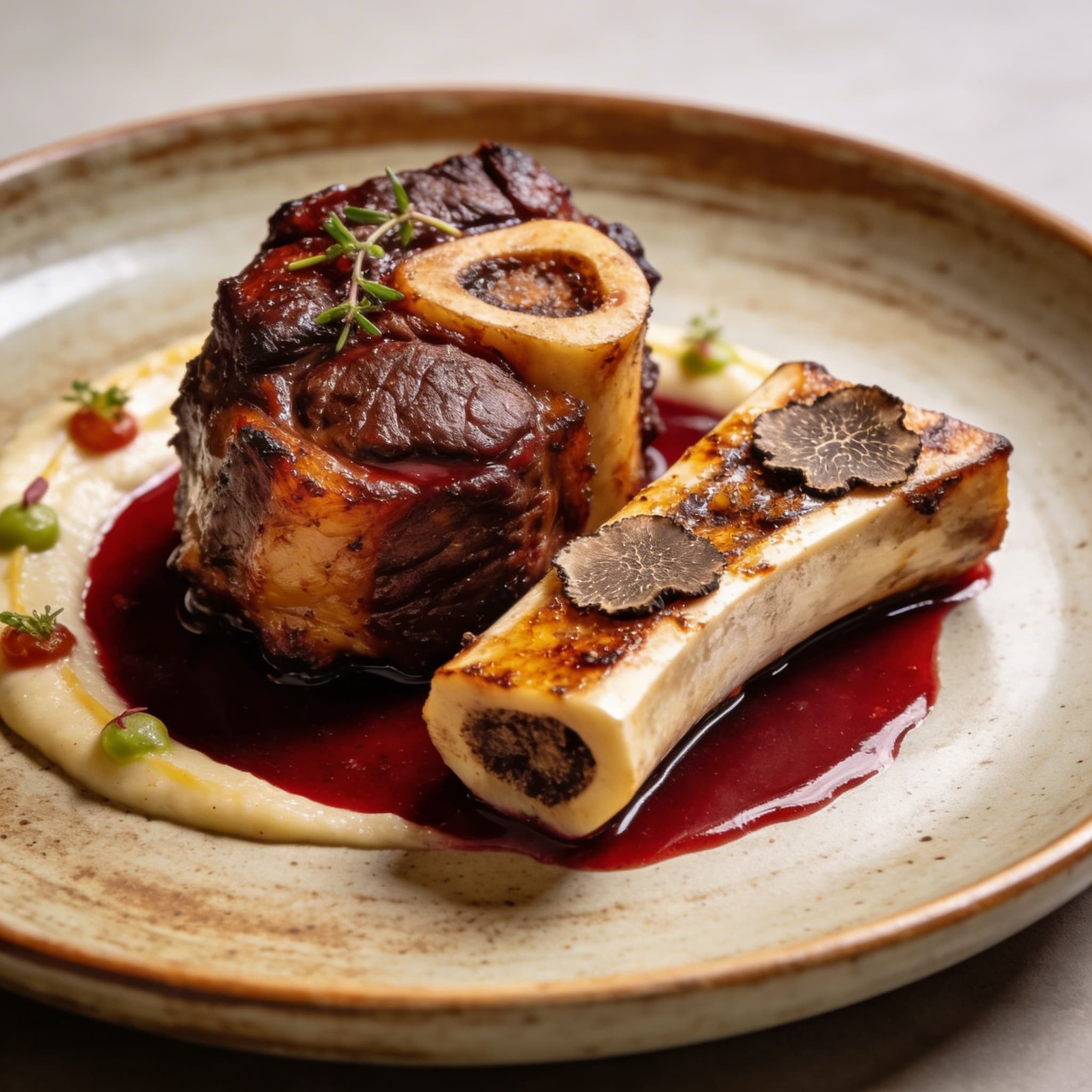 Smoked Osso Buco with Truffled Marrow Finish