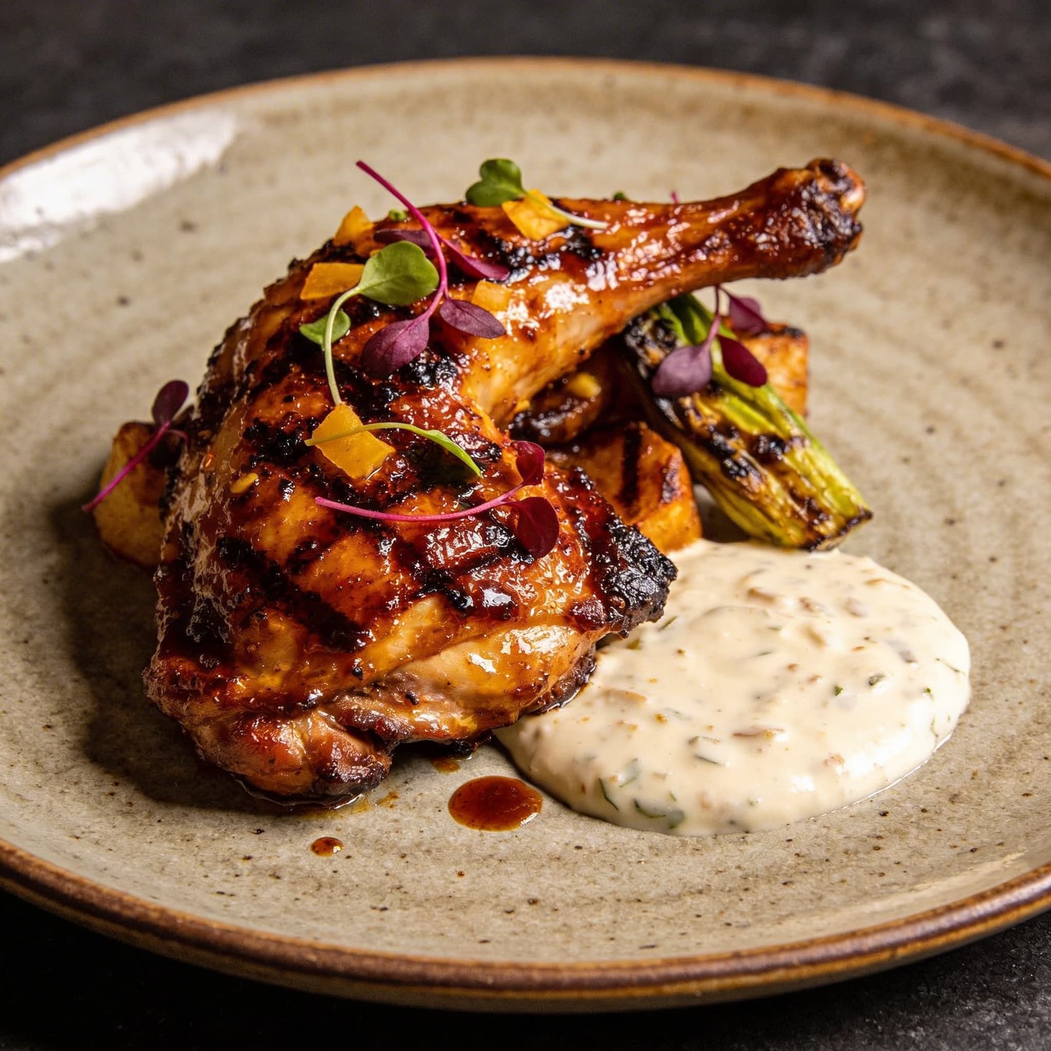 Oak-Fired Chicken with Alabama White Gold