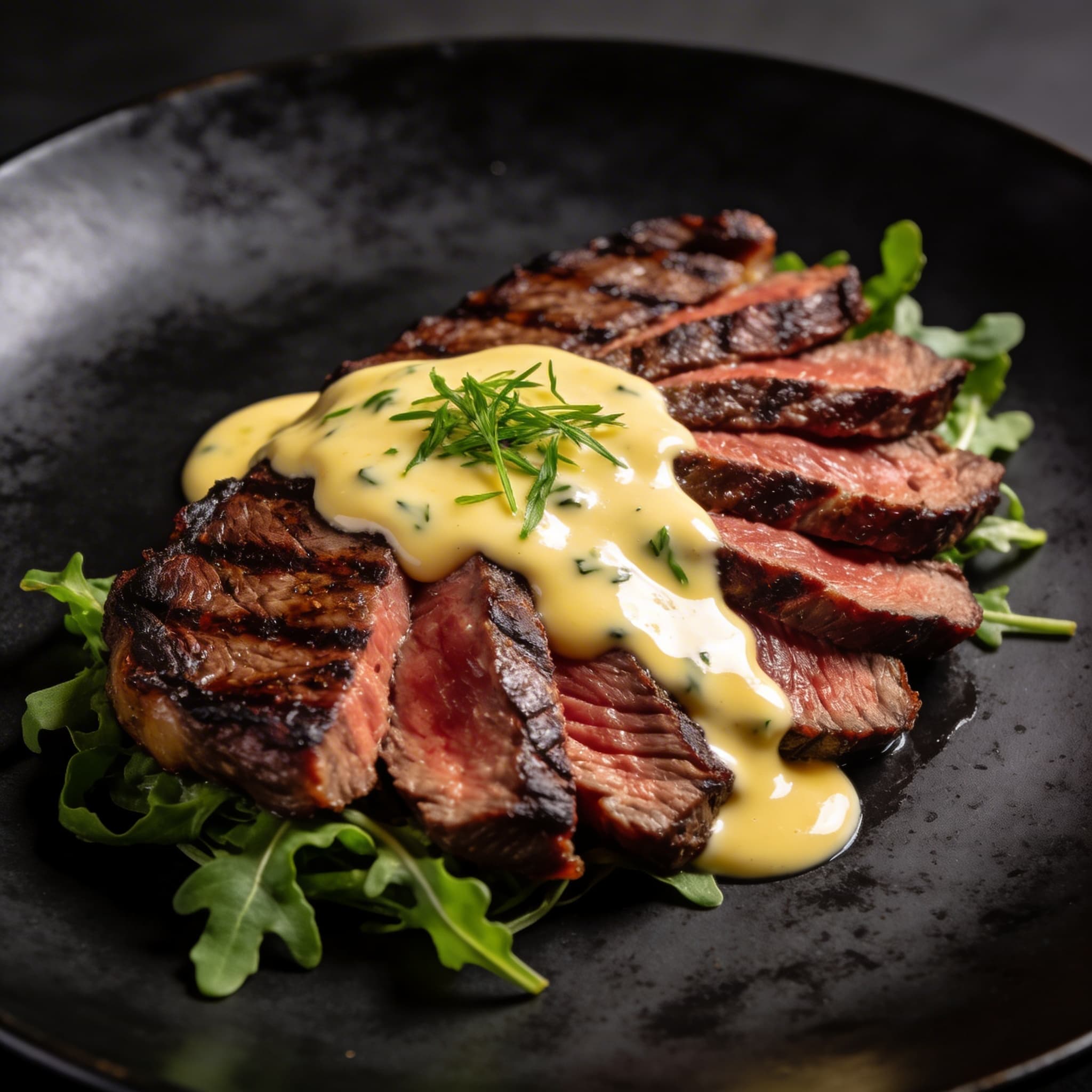 Oak-Smoked Tallow Béarnaise & Seared Bavette Steak