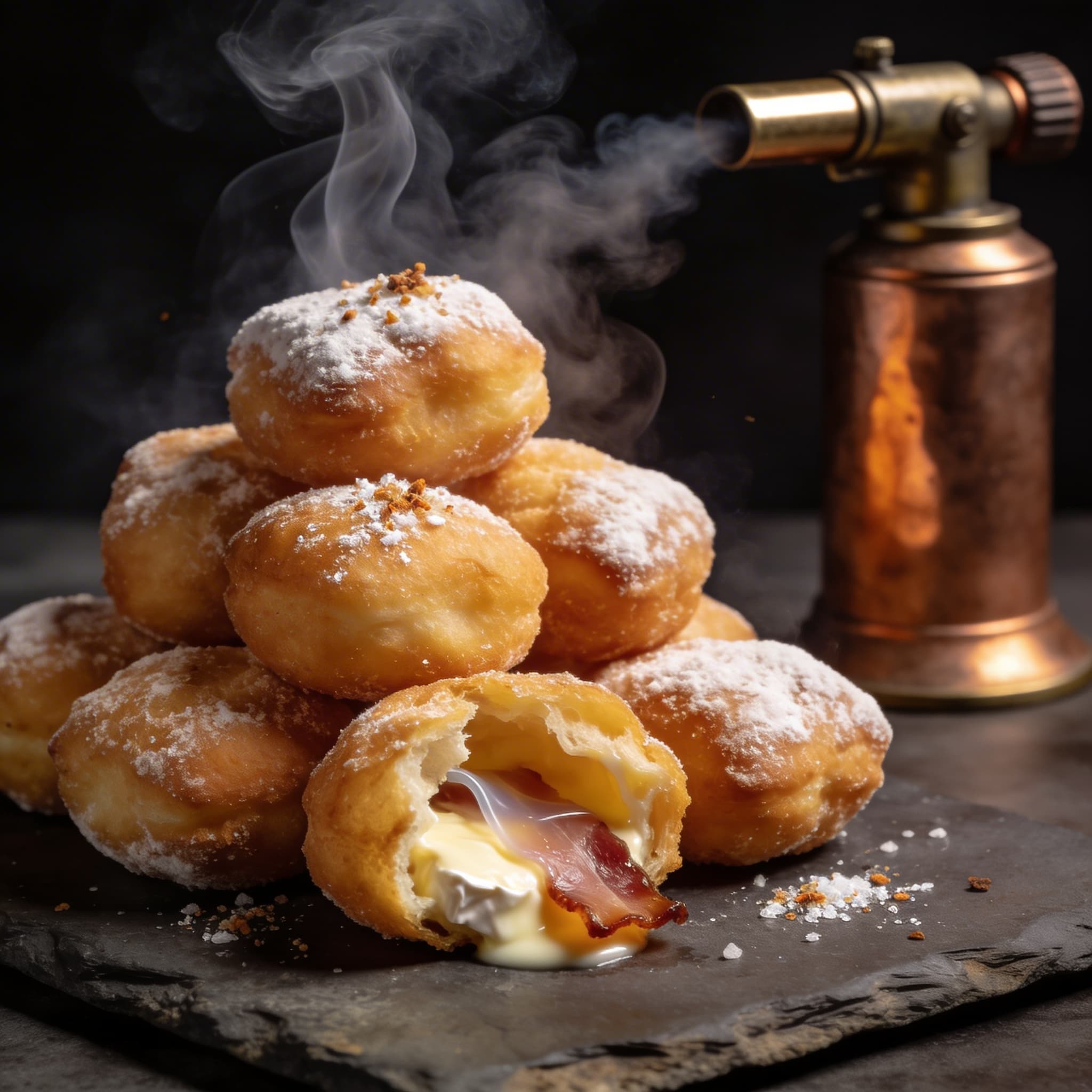 Smoked Speck & Brie Beignets