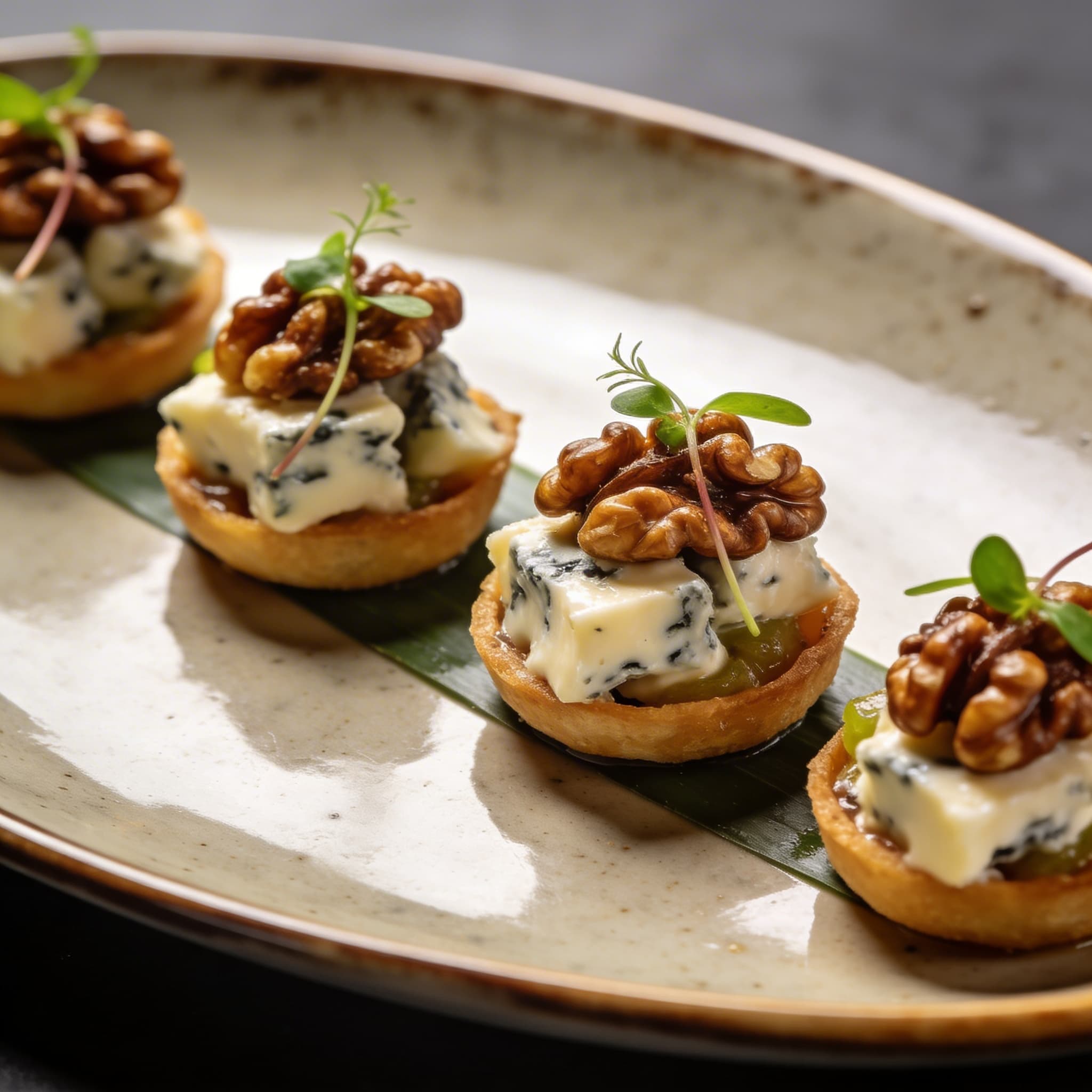Smoked Walnut & Gorgonzola Bites