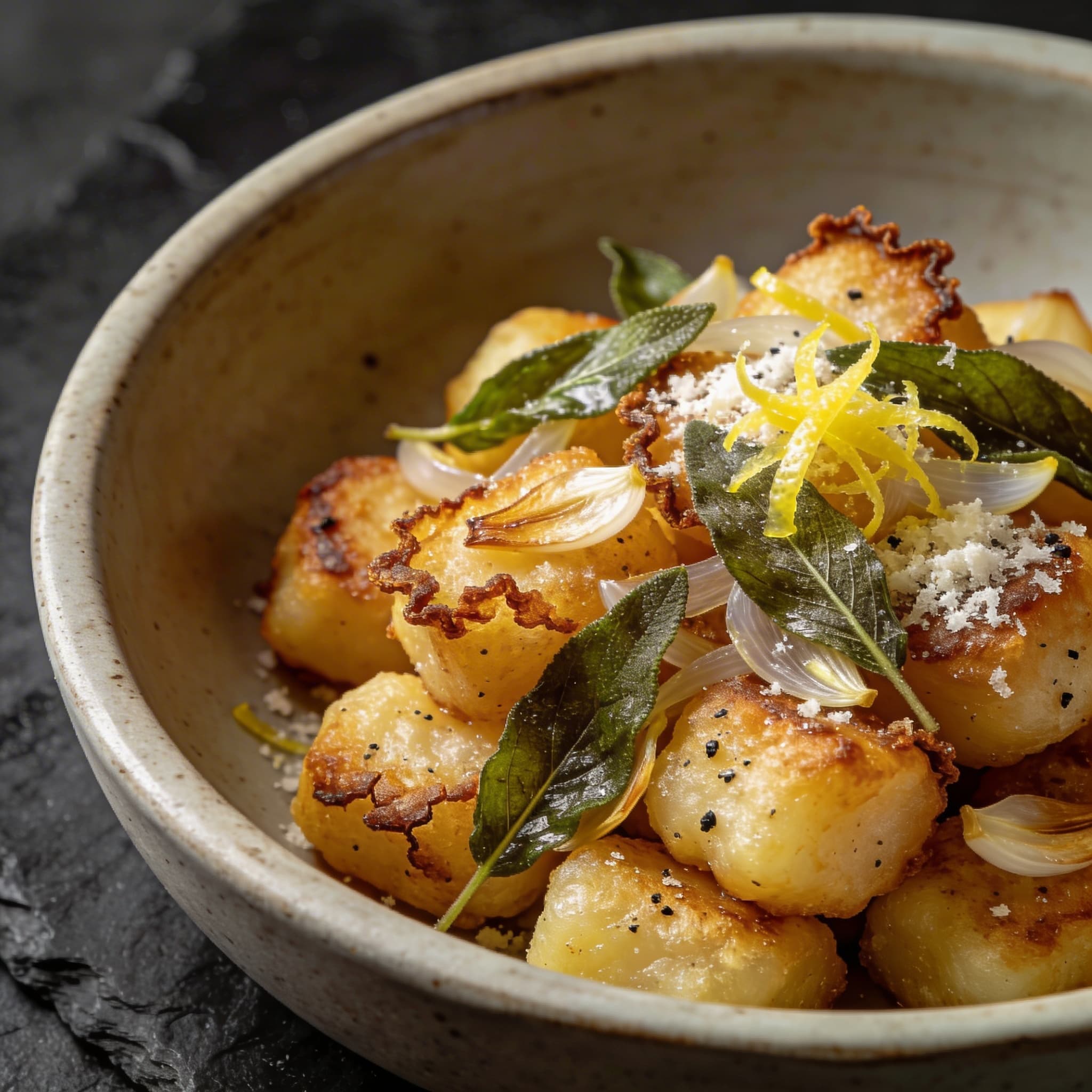 Crispy Sage & Lemon Zest Gnocchi Fritti