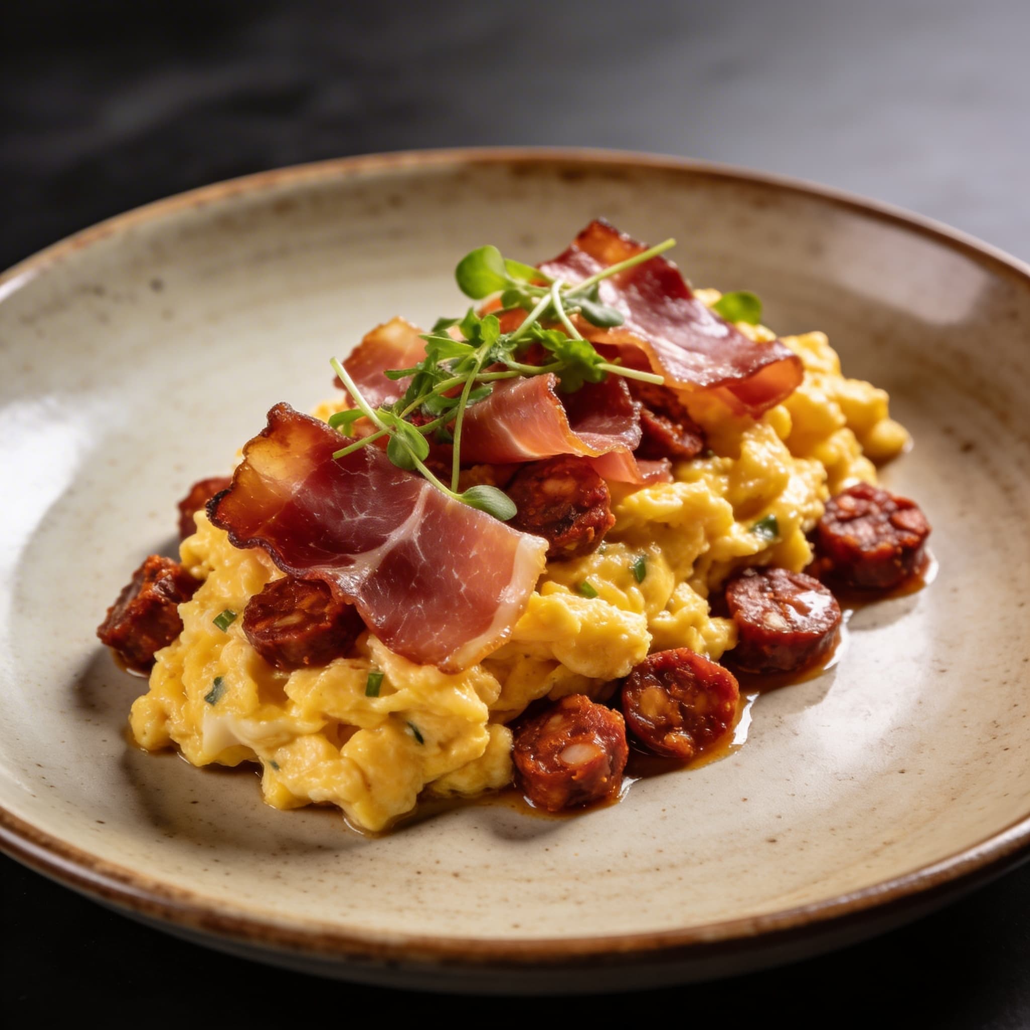 Smoked Guanciale & Nduja Scramble