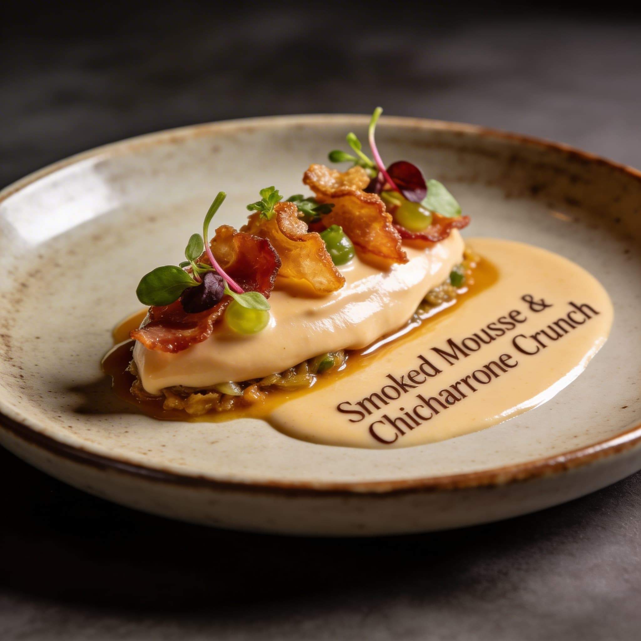 Smoked Mousse & Chicharrone Crunch