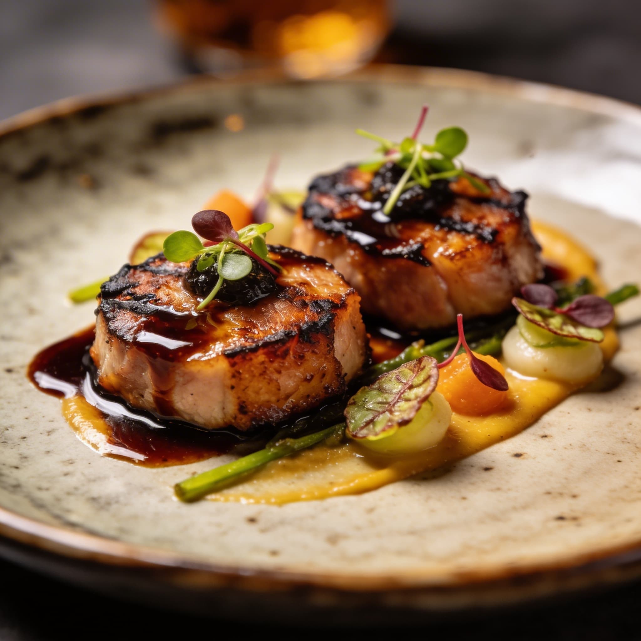 Live-Fire Balsamic & Smoked Tallow Pork Medallions
