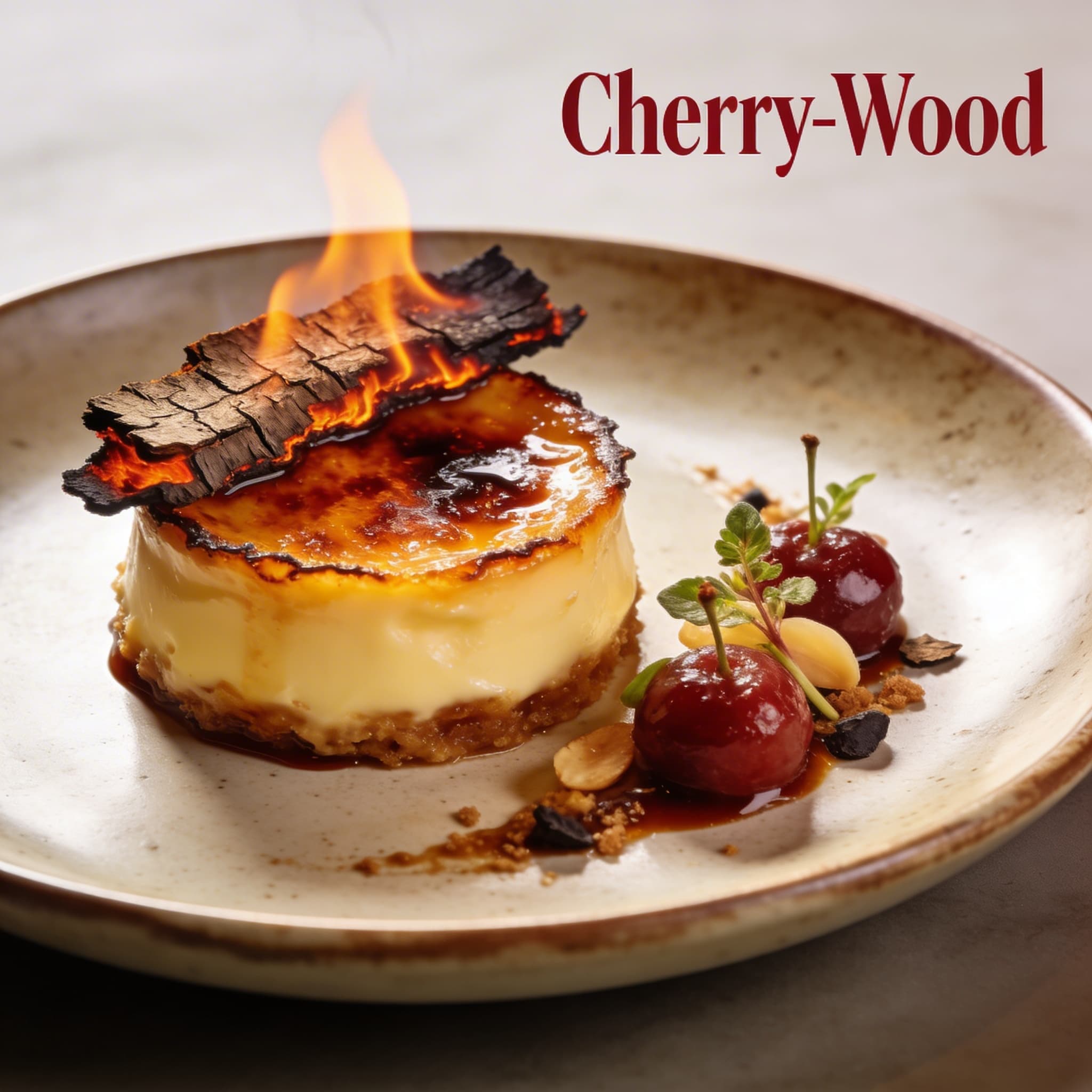 'Cherry-Wood' Smoked Crème Brûlée