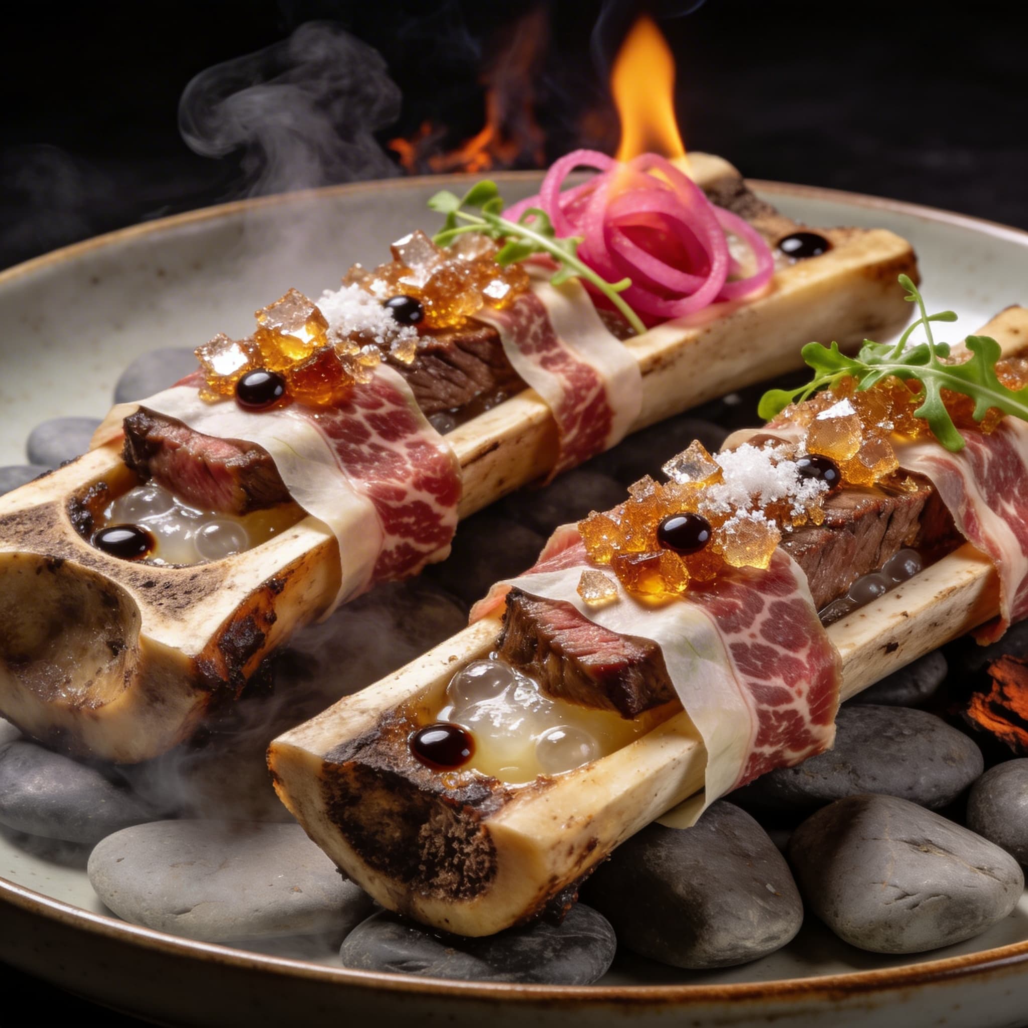 Wagyu & Bone Marrow 'Brûlée'