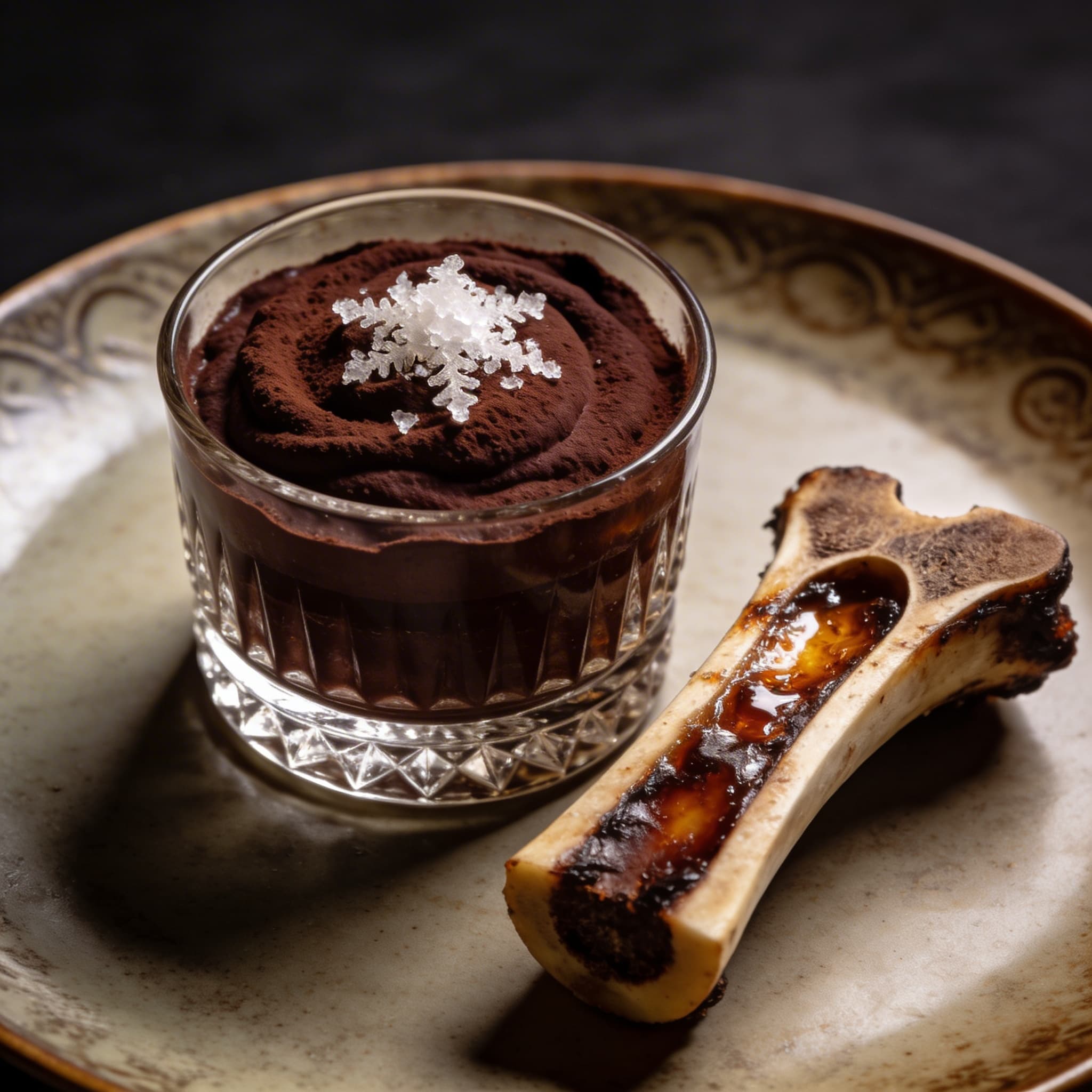Smoked Marrow & Cacao Velvet Mousse