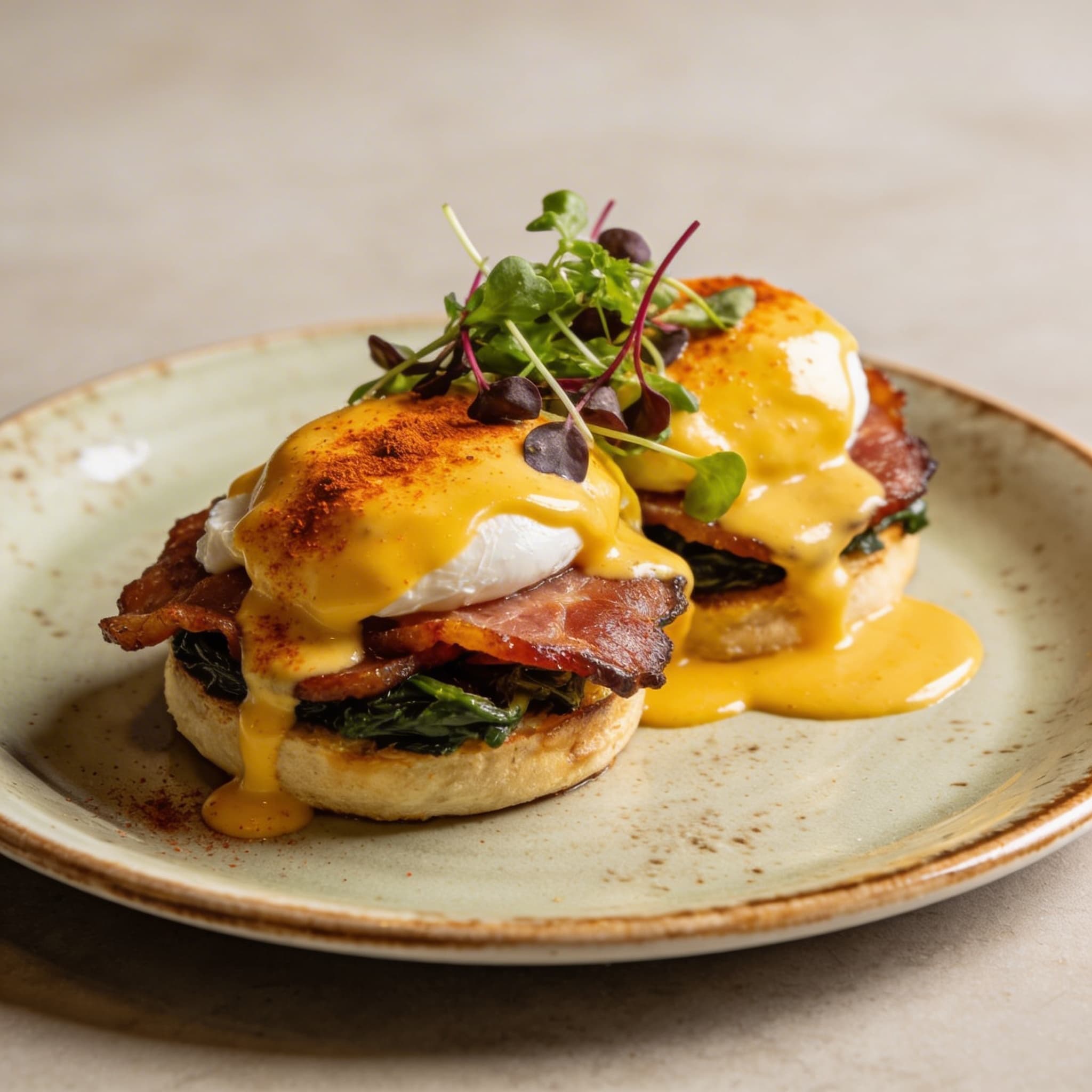 The Pitmaster's Benedict with Smoked Paprika Hollandaise
