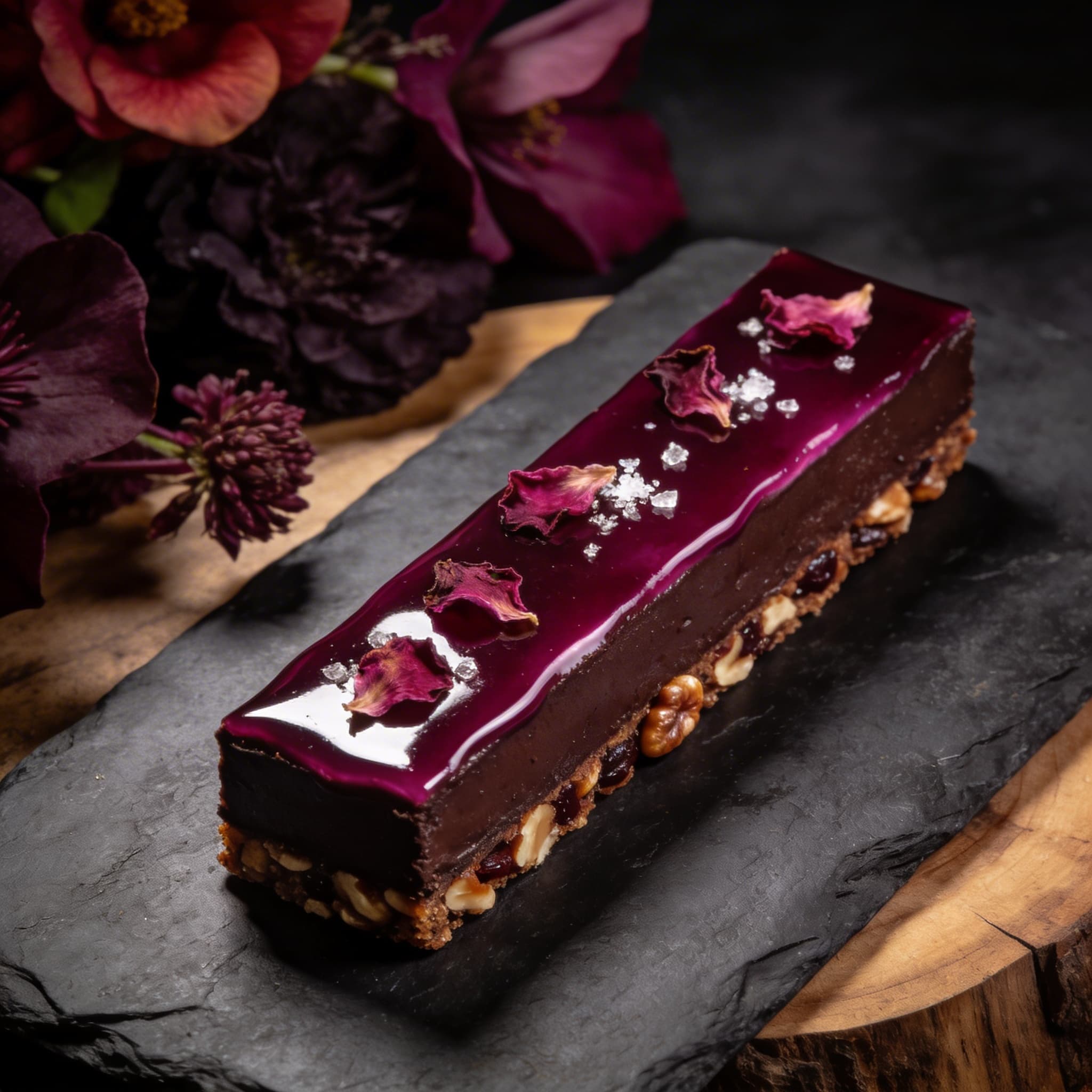 Alchemical Reishi & Dark Cacao Tart