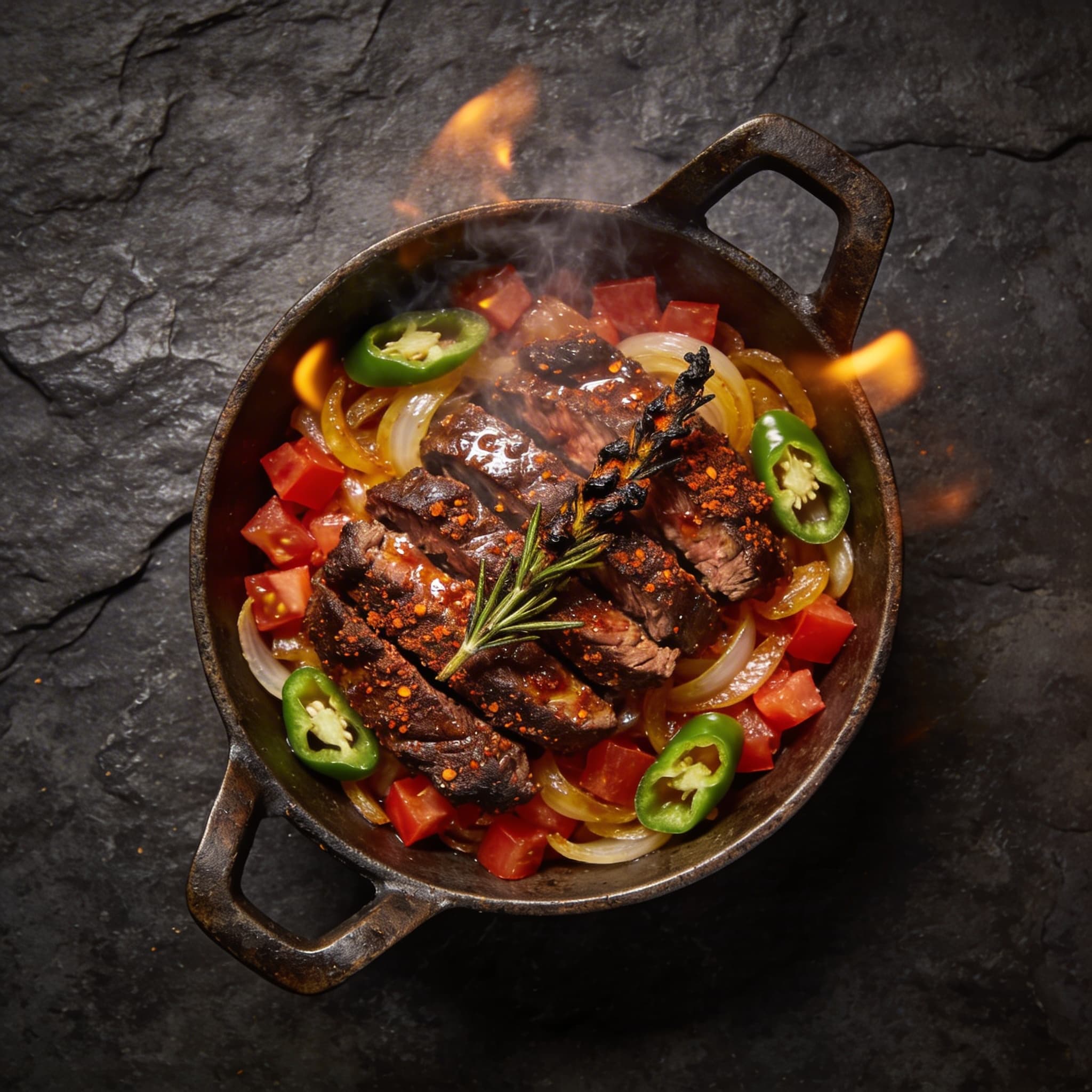 Berbere-Sizzled Beef Tibs