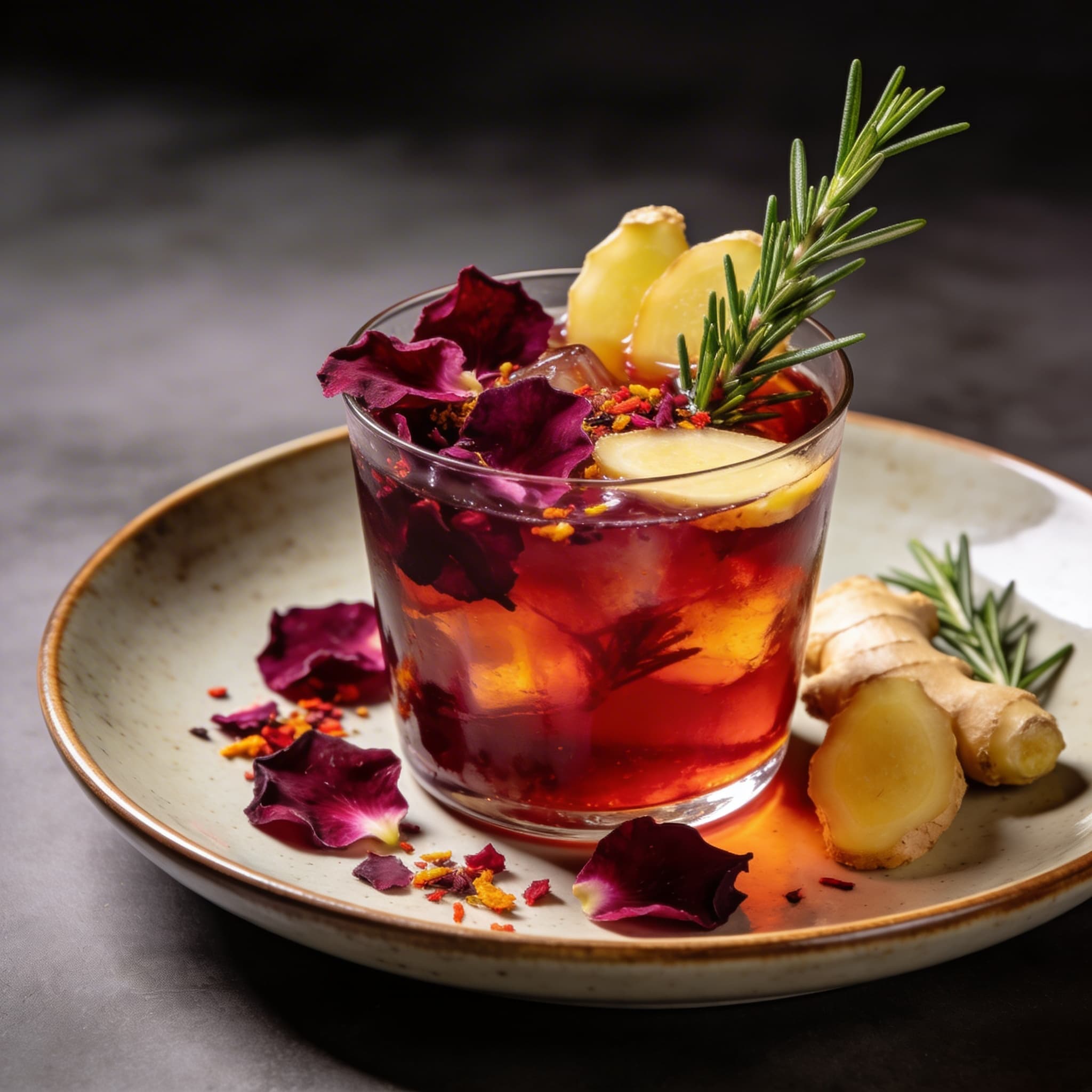 The Alchemist’s Ruby Hibiscus & Ginger Elixir