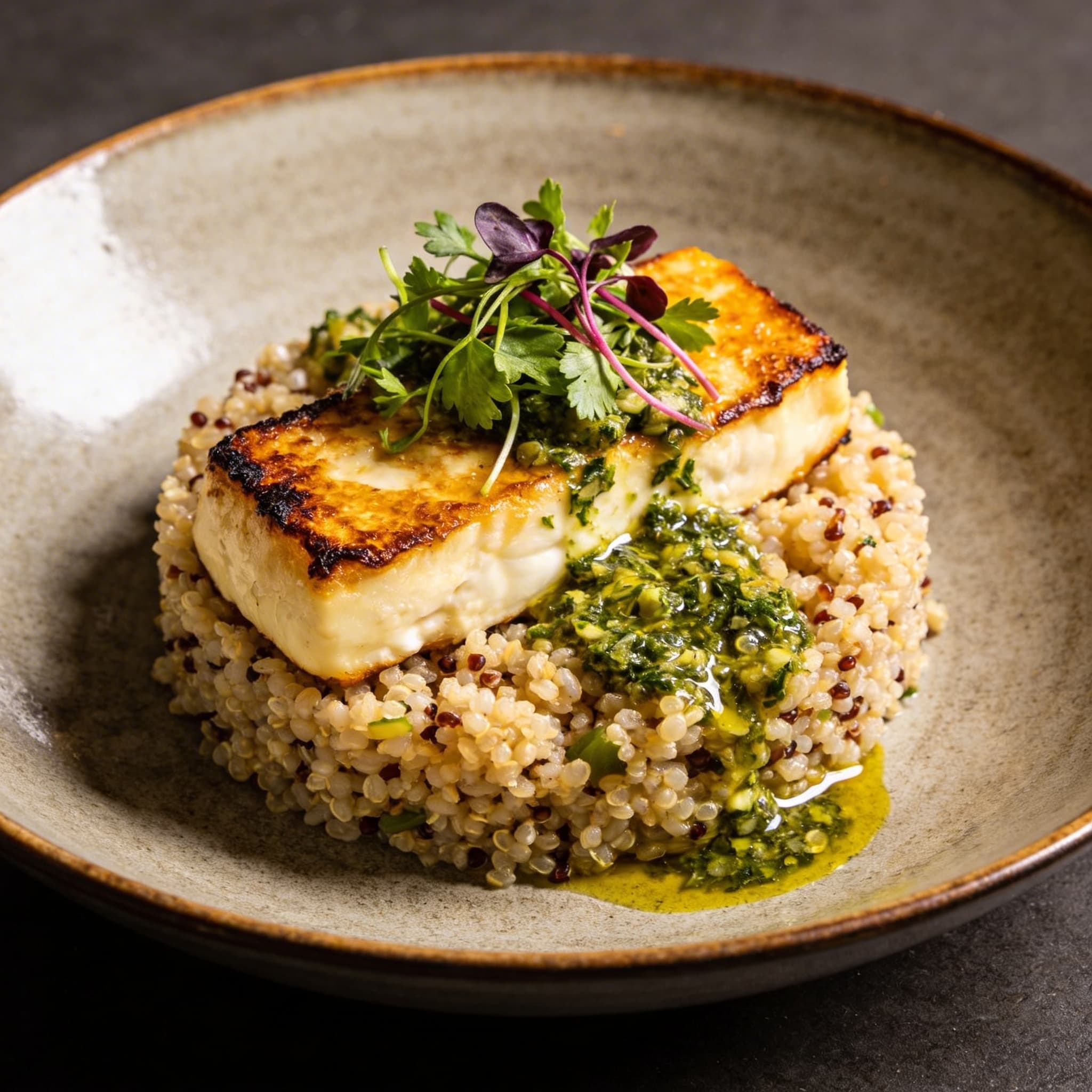 Seared Halloumi & Quinoa Frequency Bowl