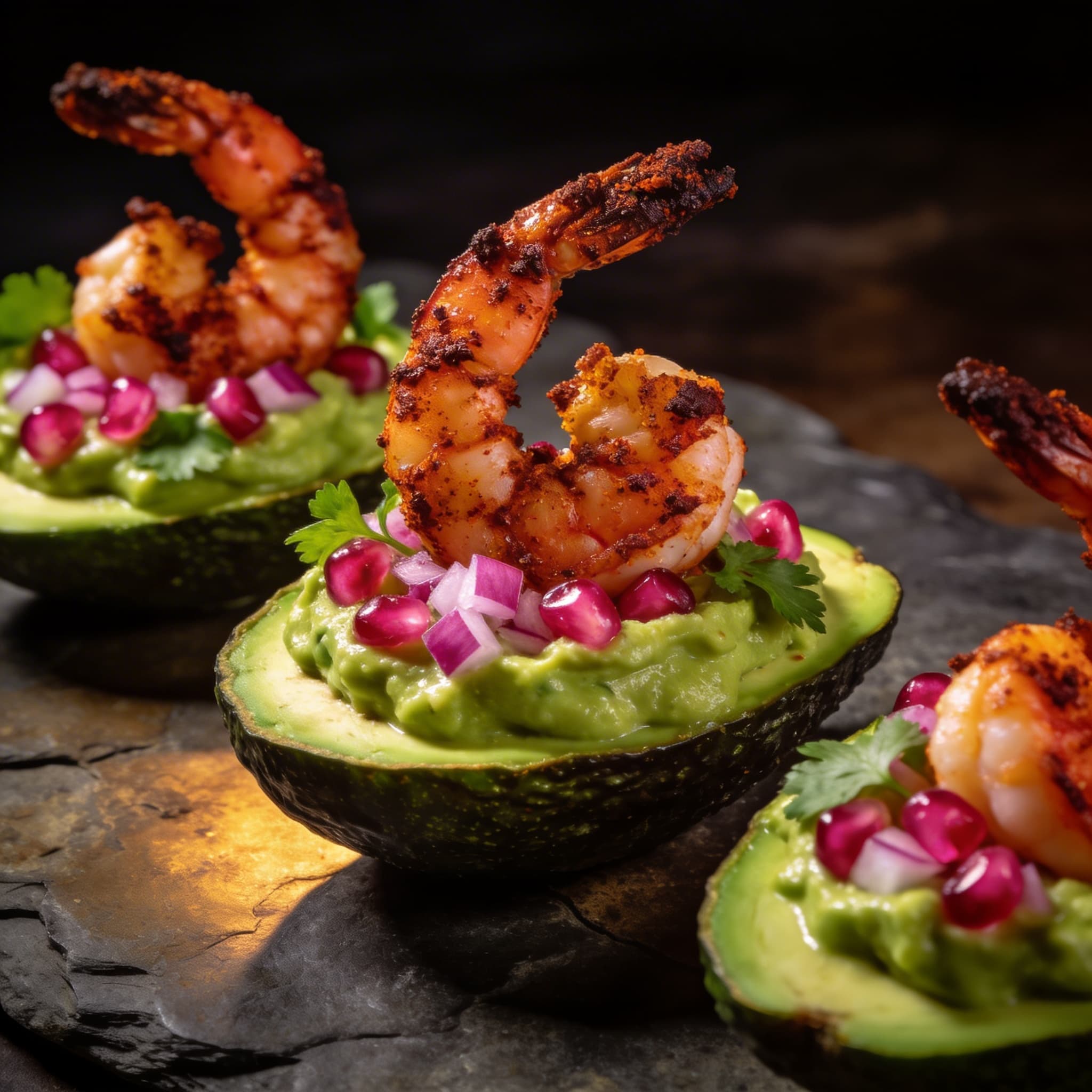 Berbere-Spiced Shrimp & Avocado Alignment
