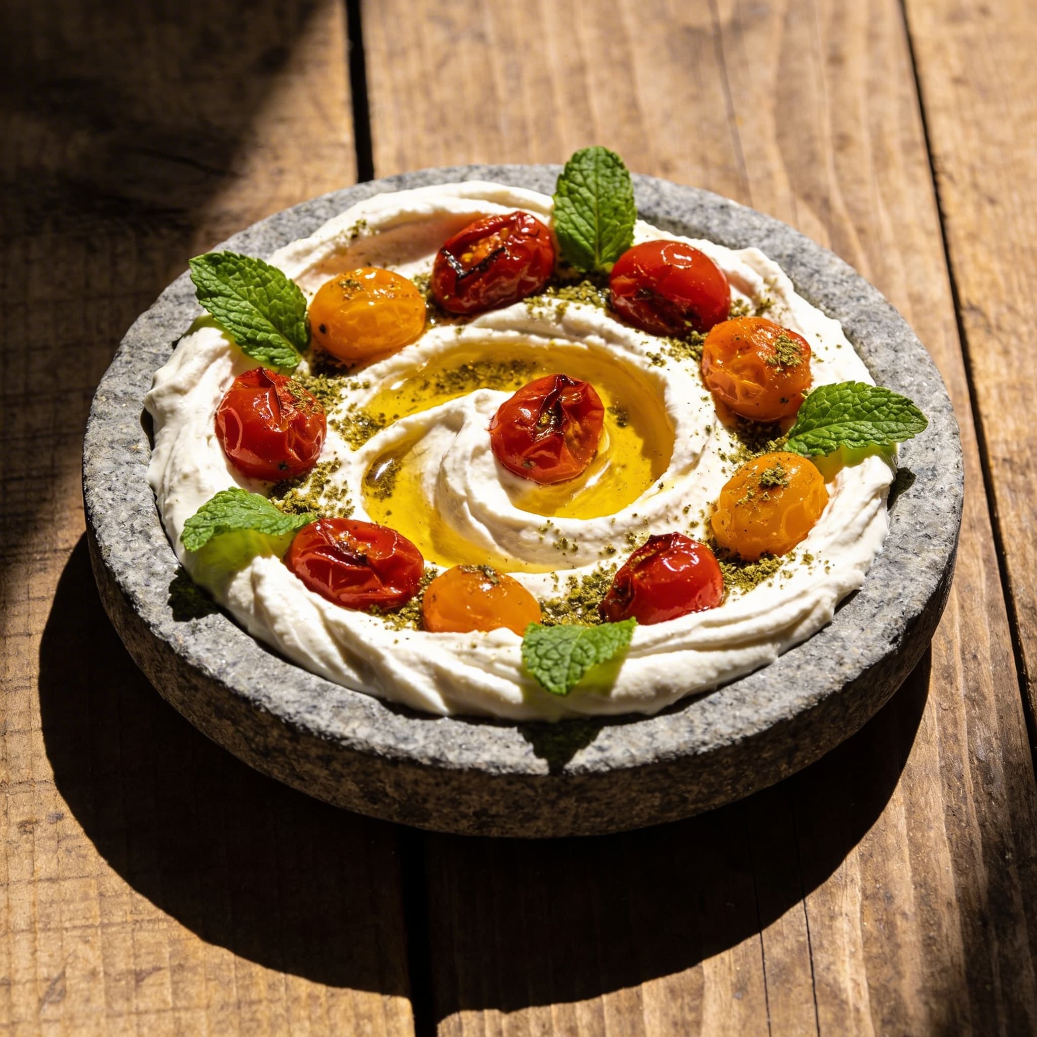 Alchemical Blistered Tomato & Smoked Labneh Dip